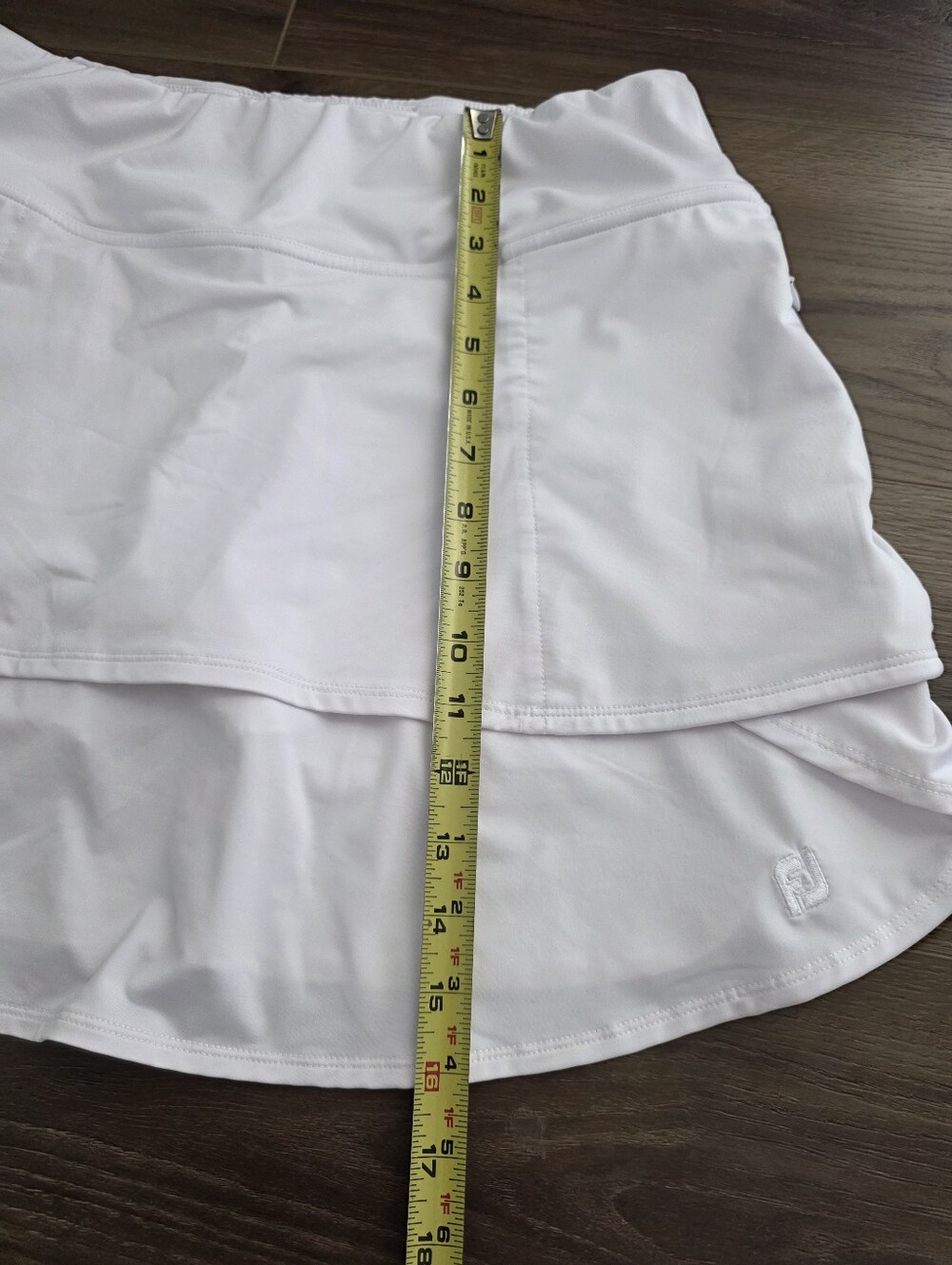 Footjoy Golf Womans White Women's Medium Active Skort Athletic Skirt - Picture 5 of 12
